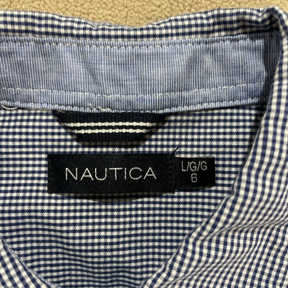 Nautica Short Sleeve Oxford Shirt - Picture 2 of 3